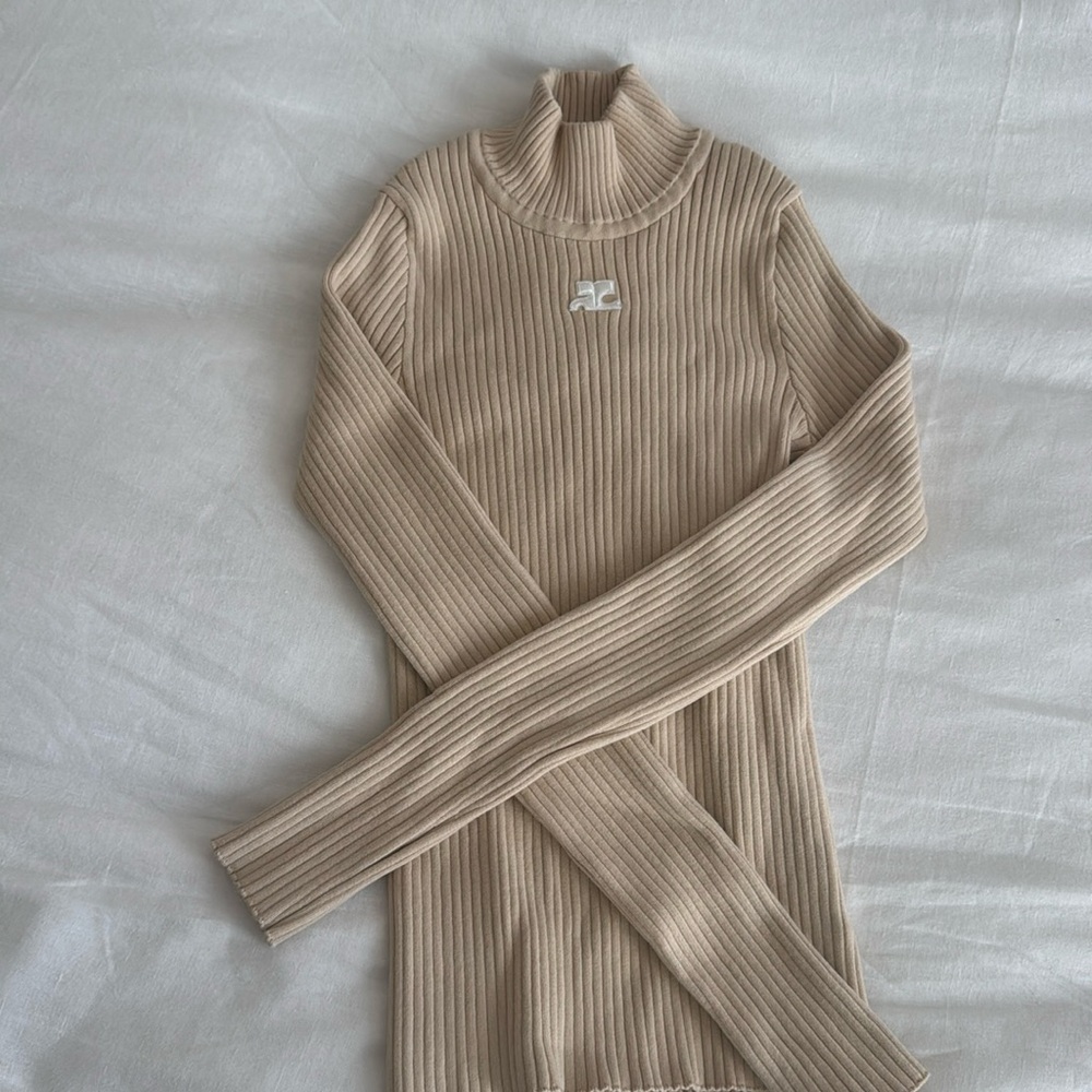 Courreges sweater logo xs